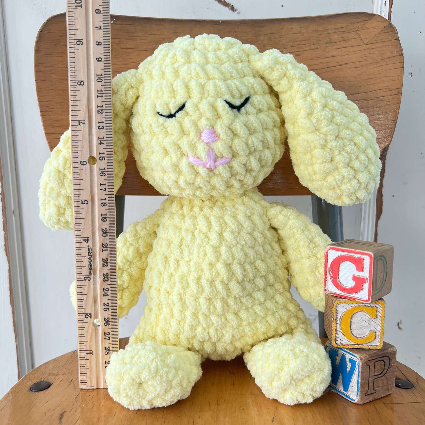 Bunny Plushie. Soft Bunny Amigurumi. READY TO SHIP Bunny Baby Shower Gift. Handmade crochet bunny for Nursery / Cute Bunny Plush /Bunny Toy