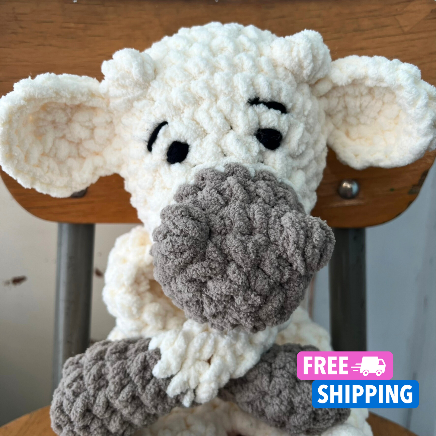 Cow Lovey Cuddle Toy. Handmade Cow Plushie. Large Soft Toy. Unique Baby Shower Gift/ READY TO SHIP/Cow Knotted Toy/ Knotted Cow Lovey