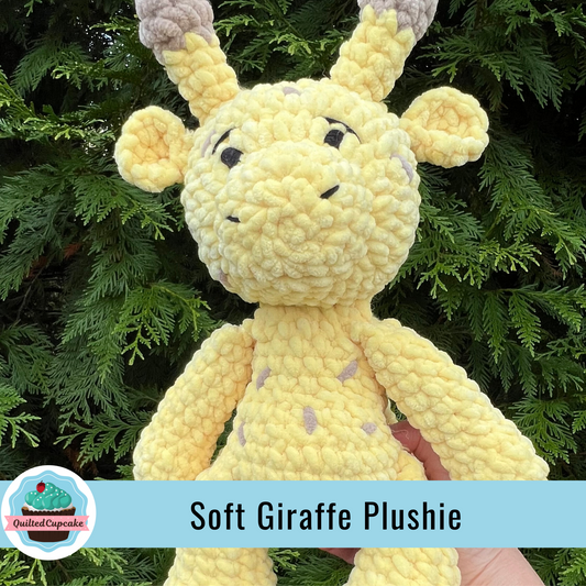 Giraffe Plushie.  Soft Giraffe Toy. Handmade crochet Giraffe for Nursery. Fast Shipping