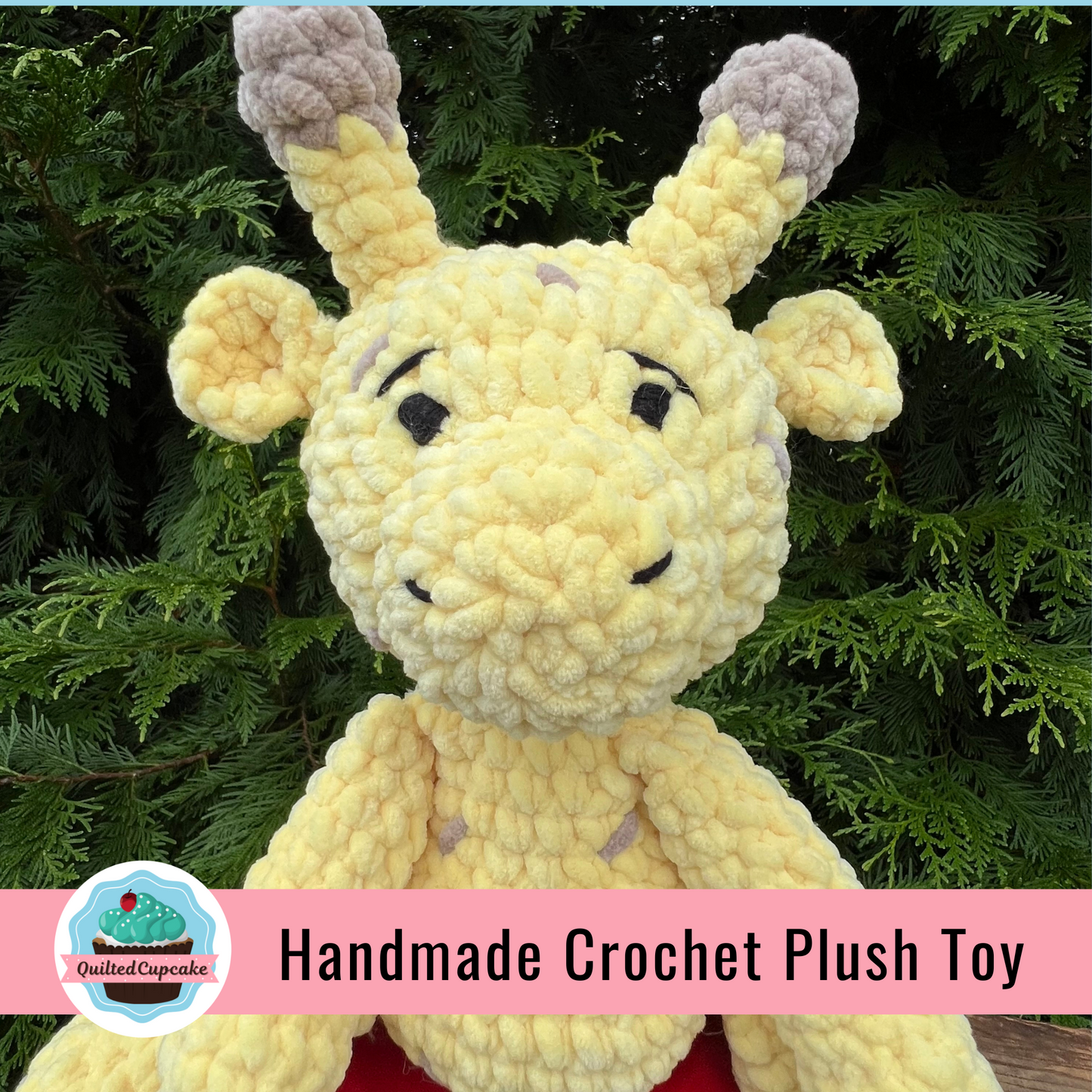 Giraffe Plushie.  Soft Giraffe Toy. Handmade crochet Giraffe for Nursery. Fast Shipping