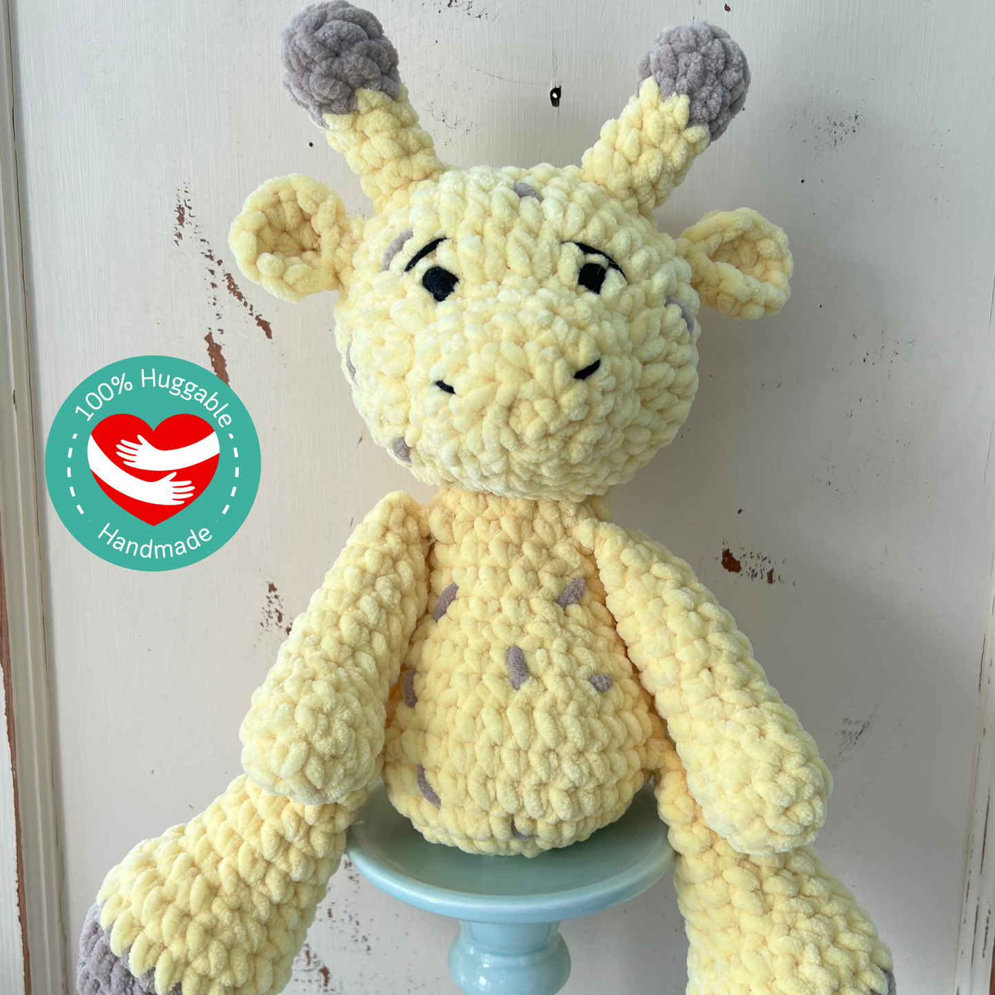 Giraffe Plushie.  Soft Giraffe Toy. Handmade crochet Giraffe for Nursery. Fast Shipping